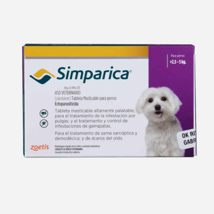 Antiparasitario Externo Perro Caja 1 Tableta 2.5 - 5