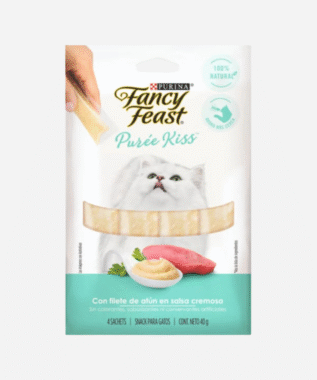 Snack Cat Fancy Feast Purée Kiss con Atún